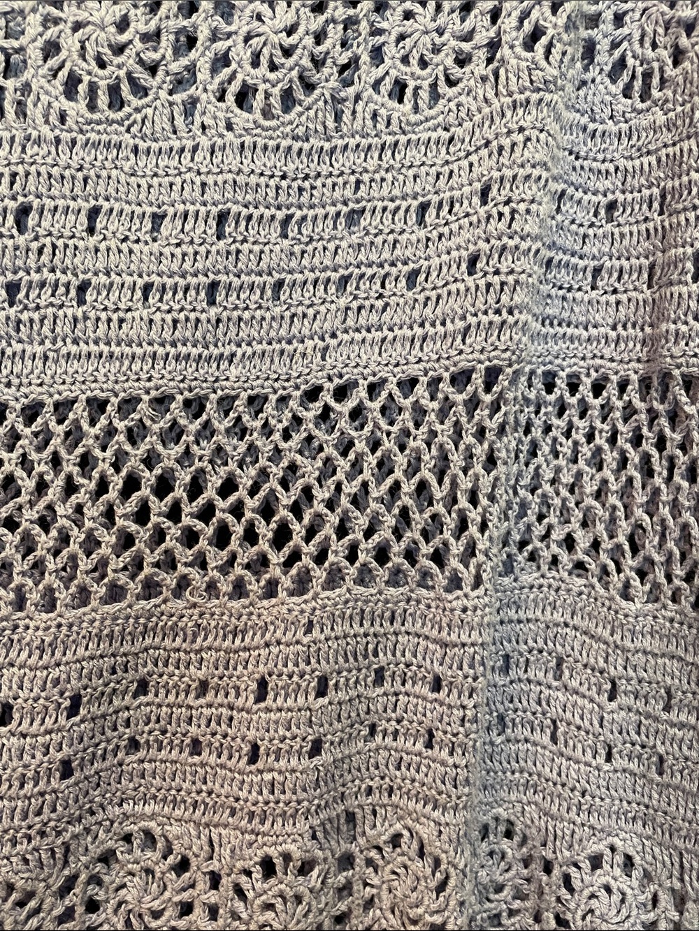 Country Blue Crochet Swim Coverup Tunic - Brand Unknown - Picture 15 of 16